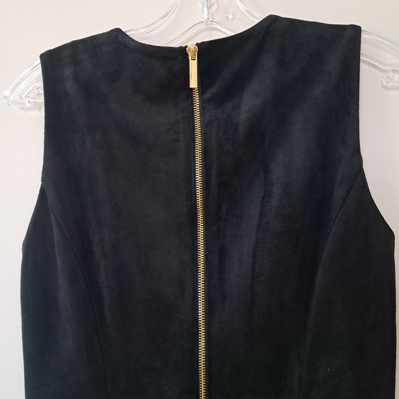 Calvin Klein Faux Suede Black midi dress - Picture 4 of 5